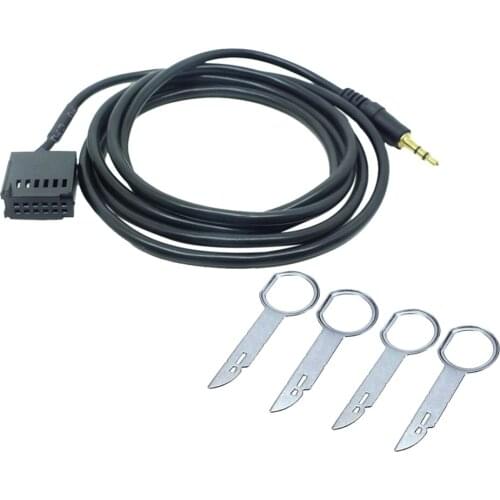 3.5mm Male Aux Audio Input Connector Cable Adapter For Ford Focus Mondeo 4.9ft