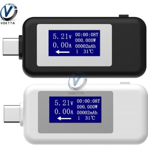 Type-C USB Tester LCD Digital Voltmeter Ammeter Voltage Current Test Detector Power Bank Charger Indicator USB Doctor