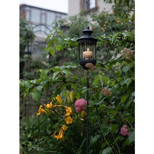 Vintage Black Candle Holders Tall Iron Art Christmas Creative Practical Large Candelabra Design Bougeoir Home Decoration BS50CH