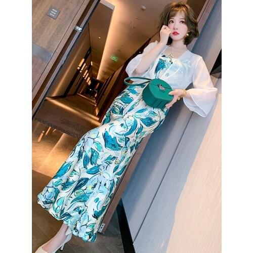 Top Quality Sexy cool print suspender dress summer new