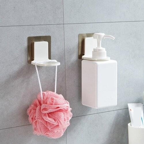 1pcs Shower Gel Bottle Holder Wall Hanger Shower Gel Wall Type Non-Marking Hook Waterproof Moisture-proof Strong Adhesion Hook