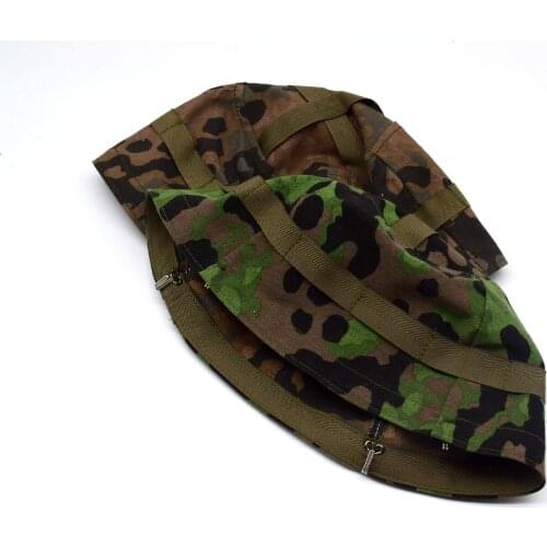 2PCS WWII German Fallschirmjager Paratrooper M38 helmet Cover Plane Tree Color Replica