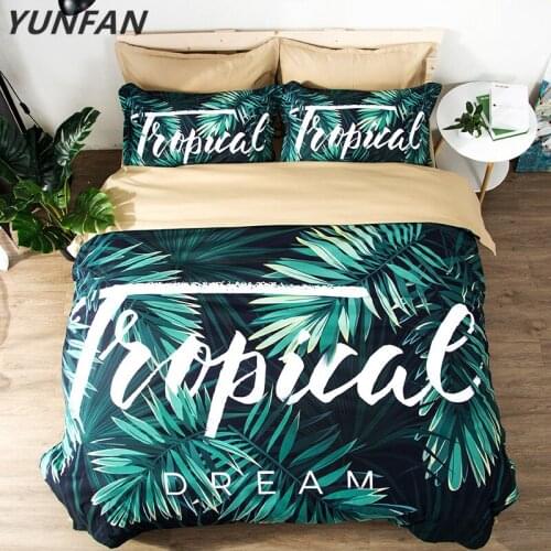Trendy design Plant trees bedclothes bedding sets 3pcs New pattern Duvet Cover Quilt cover pillow cases Good quality