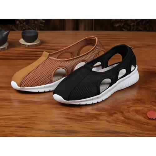 5color top quality brown/gray/blue/black summer Buddhist lay meditation zen lohan arhat shoes shaolin monk kung fu sandals