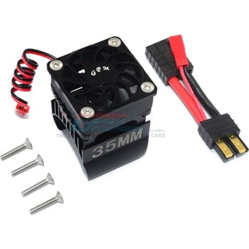 Aluminum 35mm Motor Heatsink with Cooling Fan for TRAXXASParts 1/10 TRX6 G63