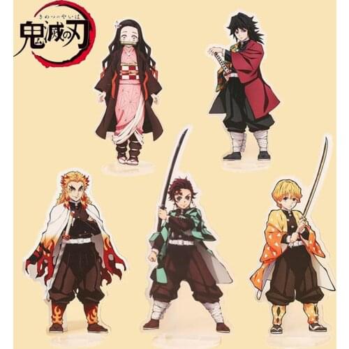 Anime Demon Slayer Kimetsu No Yaiba Acrylic Stand Figure Kamado Tanjirou Nezuko Inosuke Model Cosplay Desk Decoration Toy Gifts