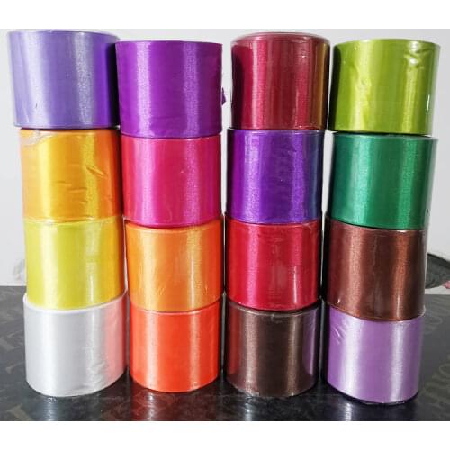 10/15/20/25/40/50/80mm Satin Ribbons Christmas Halloween Wedding Birthday Party Gift Box Wrapping DIY Handmade Crafts Fabric