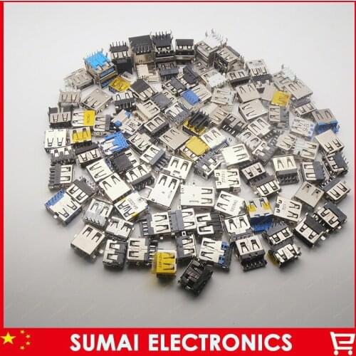 Free Shipping 100modles 2.0 3.0 USB Jack Socket 3.0 USB jack 2.0 USB Connector For ACER/ASUS/HP/ Lenovo/Toshiba