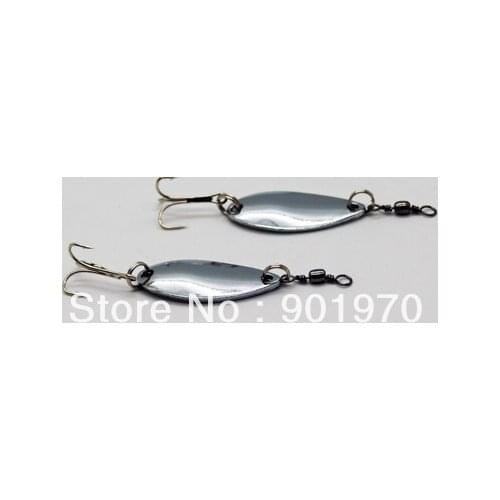 Free shipping&Factory price Metal Spoon Fishing Lure spinnerbait 4cm/8.9g 50pcs/lot