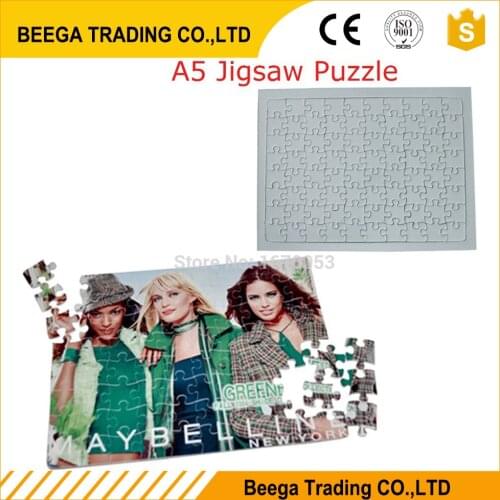 Free Shipping Sublimation Jigsaw puzzle,Sublimation Blank,Transfer,Puzzle,Sublimation A5 Puzzle