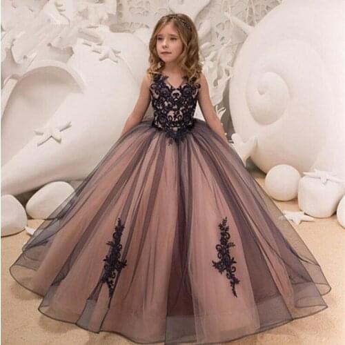 Flower Girl Dresses Lace Flower Girls Dresses For Wedding First Communion Dresses Party Prom Princess Gown Pageant Dresses