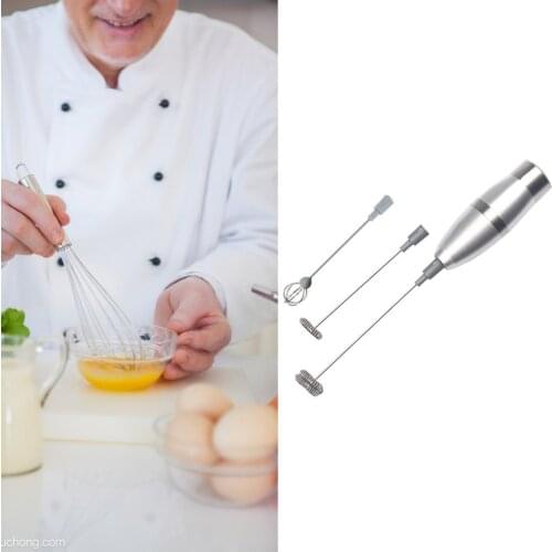 1Pc Milk Drink Coffee Whisk Mixer Electric Egg Beater Frother Foamer Mini Handle Stirrer Practical Kitchen Cooking Tool
