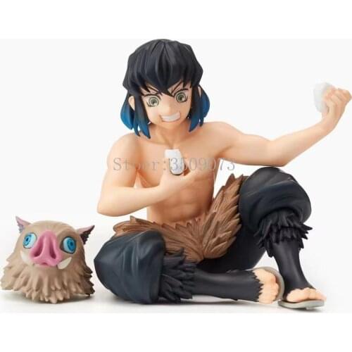 Anime Demon Slayer Figure Hashibira Inosuke Kamado Tanjirou Action Figure Kimetsu no Yaiba Premium Chokonose Figurine Toys 14cm
