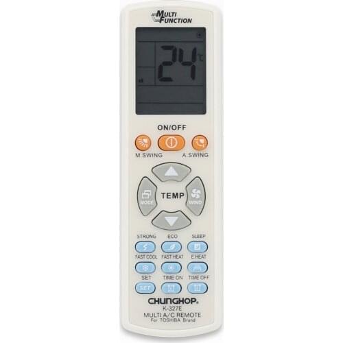 Good quality A/C controller Air Conditioner Conditioning Remote Control CHUNGHOP FAST COOL HEAT For toshiba k-327e all model use