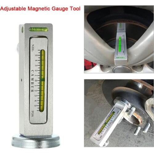 Aadjustable Magnetic Camber Castor Strut Wheel Alignment Gauge Tool for Universal Tire Repair Tools for Cars Truck SUV