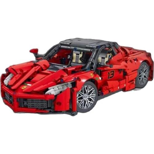 MOC 1:10 Scale Speed Racer Sports Supercar Model Building Blocks High-tech Mechanical Car Vehicle Bricks Set Toy For Kid Gift