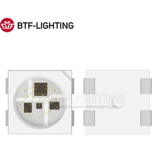 BTF6805RGB MICRO (similar with WS2812B) 1000pcs 2427 SMD Pixels LED Chip 0.1W/PCS Individually Addressable Full Color DC 5V