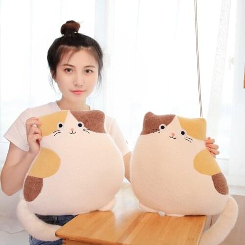Cute Stuffed Animal Fat Cats Plush Stuffed Toys Soft Nap PilloW Sofa Cushion Cartoon Plush Doll for Kids Baby Girl Cute Gift