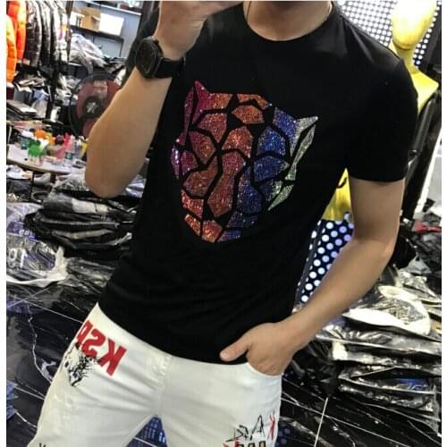 New Fashion TShirt Men fashion man Tshirt Tops 2021 new Hip Hop Tees Diamonds