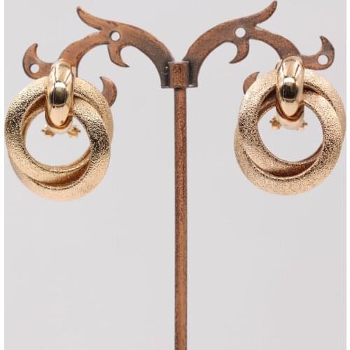 New Statement Bohemian Earrings Women Indian Jewelry Gold Hoop Earrings Color Gold Filled earrings Design Hoops Earrings