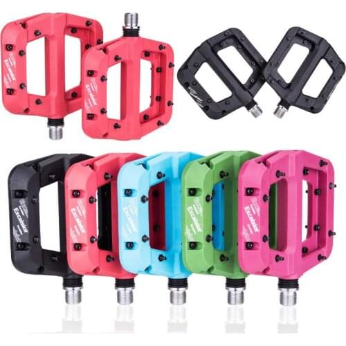 New ZTTO MTB DU Bushing Bearings Nylon Ultralight Flat Pedal Mountain Road Bike BMX Anti-slip Big Foot Plastic Bicycle Pedal Hot