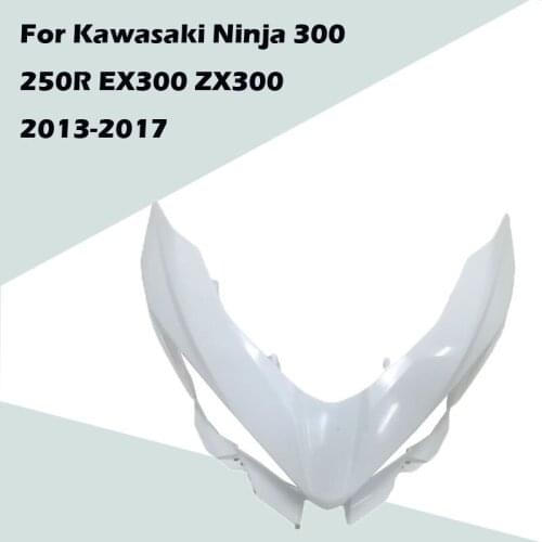 For Kawasaki Ninja 300 250R EX300 ZX300 2013-2017 Motorcycle Accessories Head Fairing Nose Front Upper ABS Injection Fairing