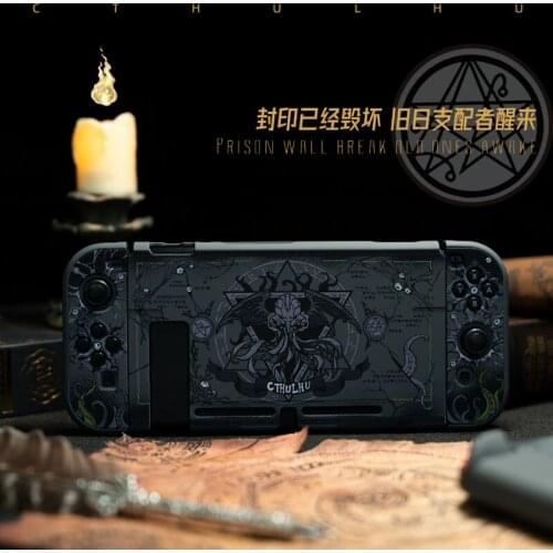 Great Cthulhu Dark Myth Matte Hard Full Cover Crystal Shell For Nintendo Switch NS Lite Joy-Con Controller Protective Skin Case