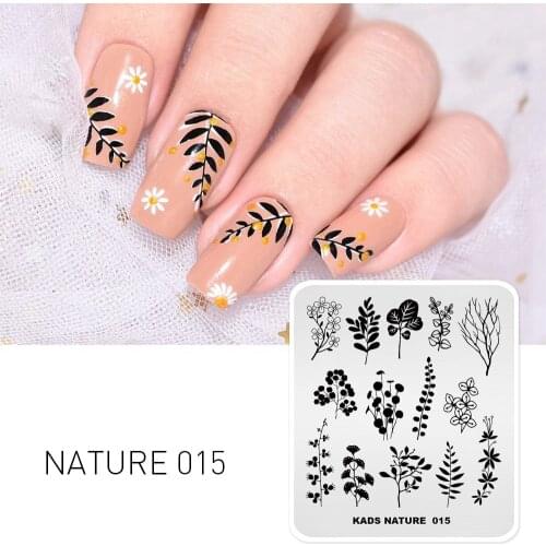 1pcs Nail Art Stamp Plate Nail Stamping Template Nature Flower Fashion Design Image Stencil for UV Gel Polish DIY Manicure Plate