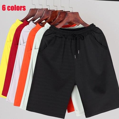 Latest Mens Shorts 6 Colors Summer Ice Silk Breathable Loose Beach Pants Sports Running Shorts Mens S-4XL