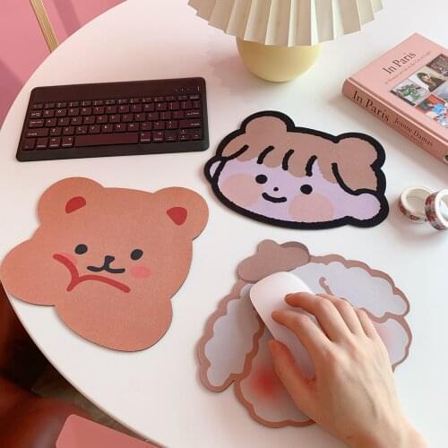 Antislip Kawaii Cute Bear Rabbit Mouse Pad Desk Big Mat Pads Cup Mat Cartoon Waterproof Office Home Decor for Girls Boys
