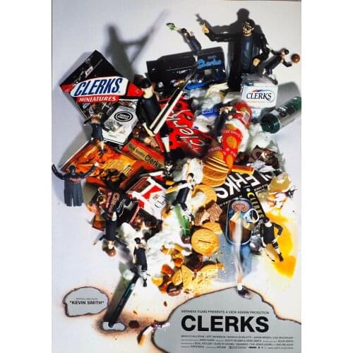 Clerks Japanese MOVIE Art print Silk poster Home Wall Decor