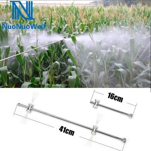 Agricultural Stainless Steel Electric Sprayer Double-Sided Sprinkler Wide Range Pesticide irrigation Atomizing Nozzle M14*1.5