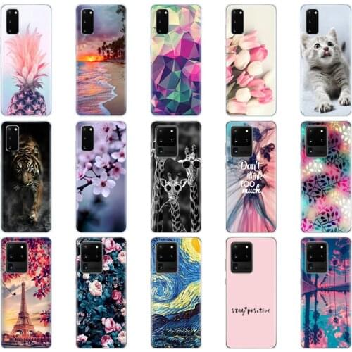 Silicon Case For Samsung Galaxy S20 Soft TPU Coque Cover For Samsung Galaxy S20 PLUS Phone For Samsung Galaxy S20 Ultra S 20