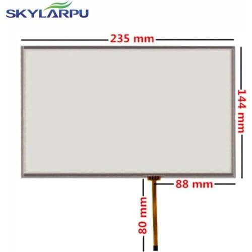 Skylarpu 10.2" inch 235mm*145mm 4 wire Resistive Touch Screen Panel + Driven plate suite 235*145mm touc screen digitizer panel