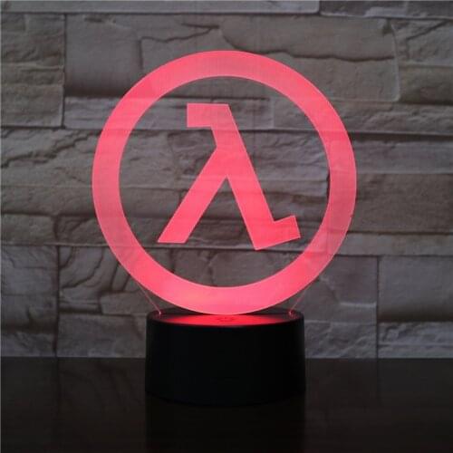 Flashing Lambda Lambd 3D Acrylic LED Night Light touch sensitive LED Cetacean USB Lamp Drop Shipping Color Changing 2432