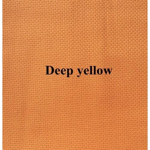 FREE Shipping embroidery fabric 18ST 18CT deep yellow cross stitch canvas cloth white color, black, linen color