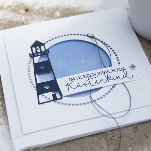 TOP EXPRESSION Light House DIE SET for Card Scrapbook Craft Dies Scrapbooking Die Carbon Steel Embossing Cutting Die 68*21mm die