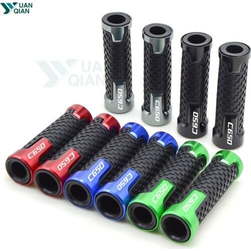 Universal 7/8"Motorcycle Accessories Aluminum Handle Bar Handlebar Hand Grips For BMW C650 2011 2012 2013 2014 2015 2016 2017