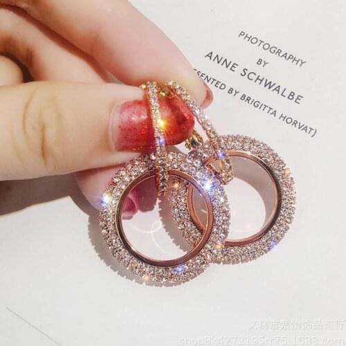 Cellacity Fashion Silver 925 Earrings with Round Shaped Zircon Gemstones for Women Drop Earrings Wedding Party Gifts Jewellery