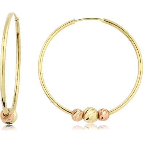 14k Doric Hoop Earrings (5th Model 4. Size) W4E35061