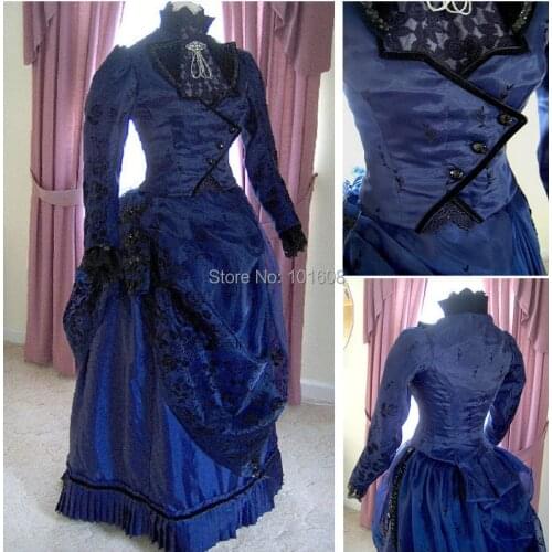1860S Victorian Corset Gothic/Civil War Southern Belle Ball Gown Dress Halloween dresses CUSTOM MADE R-154
