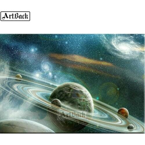 5d diamond painting planet picture full square 3d diamond mosaic starry sky diamond embroidery 40x60cm