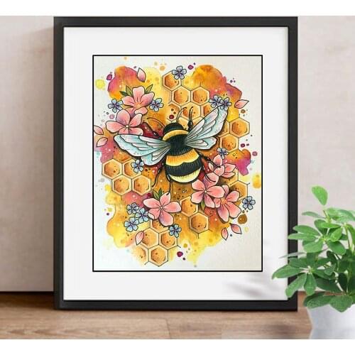 Diamond Painting New Square Stones Animals Hobby And Handicraft Rhinestones Diamond Embroidery Bee 5d Diamond Mosaic