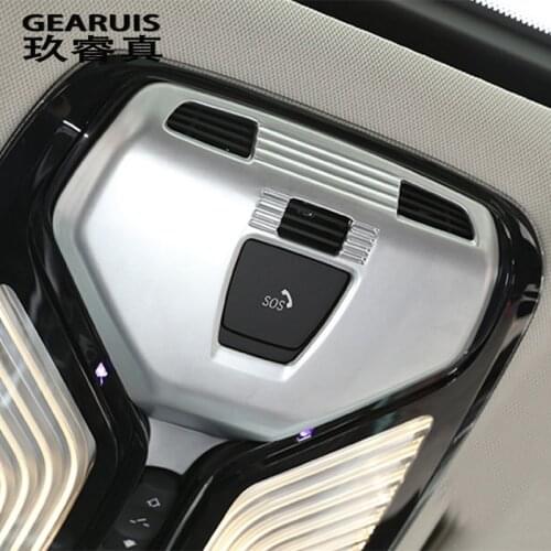 Car Styling Front Reading Lights Decorative frame Covers Stickers Trim For BMW X3 G01 5 Serise G30 G38 Interior auto Accessories
