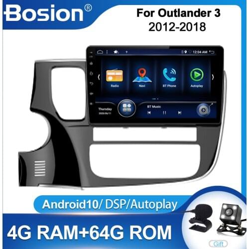 Bosion 2 din Android Auto Radio For Mitsubishi Outlander 3 GF0W GG0W 2012-2018 Carplay 4G Car Multimedia GPS 2din autoradio DSP