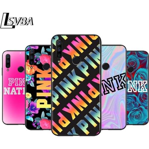 Love Pink Art for Huawei Honor 30 20S 20 10i 9S 9A 9C 9X 8X 10 9 Lite 8A 7C 7A Pro Phone Case Black Cover