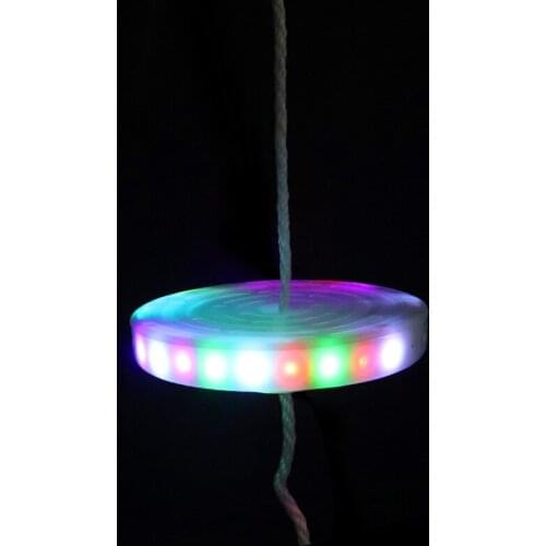 Tree Climbing Rope with Platforms and Kids Disc Swing Seat Set Outdoor Backyard Playground Accessories Including Hanging Strap