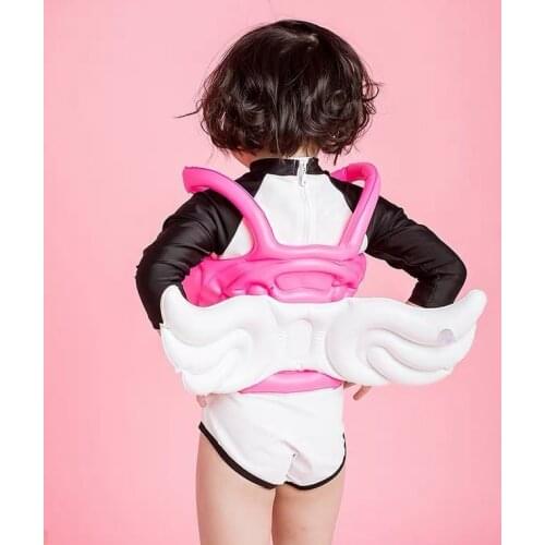Baby Life Jacket Floating Kids Safety Life Vest Childrens Cute Angle Wings Swimming Pool Float For Kids 2-8 Years