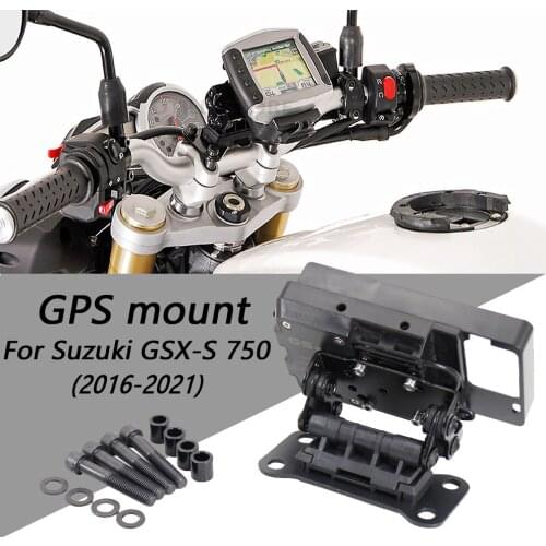 For Suzuki GSX-S 750 2016 2017 2018 2019 2020 2021 Motorcycle Black Mobile Phone Holder GPS Stand Bracket GSX-S750