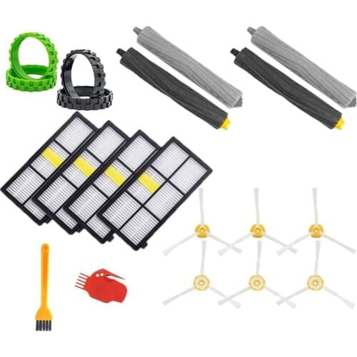 HEPA Filters Main Roll Brush Replace Tires Accessories for IRobot Roomba 805 860 861 865 866 880 885 960 966 980 Series